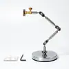 AR-mini Base Redonda Mini Suporte Suporte para Animação Stop Motion Fixador Metálico Universal de Aço Inoxidável