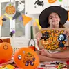 Adesivos de Quebra-Cabeça de Brinquedo Mais Vendidos Transfronteiriços Halloween Desenho Animado Rosto Que Muda DIY À Prova D'água Decoração de Festa Adesivos Fofos