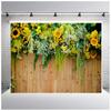Pared de Flores Fondo de Madera para Fotografía Tela de Fondo Comercio Exterior Festival Fiesta Cortina para Niños Tapiz Transfronterizo Tela Colgante 125x80cm