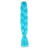 Extensiones de Cabello Trenza Grande de un Solo Color al por Mayor Transfronterizas Peluca de Rastas Africanas Trenza Jumbo Trenza Suelta Grande Fibra Sintética de Color