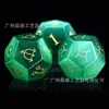 Nuevo Juego de 3 Dados de Piedra Ojo de Gato Rojo, Azul Marino, Verde Oscuro, Blanco, Rosa D12 Dados Astrológicos para Astrología
