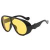 Gafas de Sol Oversize a Prueba de Viento y Arena Estilo Tech Retro Europeo y Americano para Hombres, Gafas de Sol Personalizadas de Tendencia Estilo Punk Nicho para Mujeres