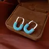 Brincos Redondos de Zircônia com Agulha de Prata Vintage, Brincos Retrô Únicos com um Toque de Luxo Leve e de Alta Qualidade para Mulheres