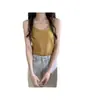 2026 Novo Estilo de Verão Colete Tricotado Sem Mangas Top de Gola Alta para Mulheres