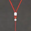Cordón para Colgante Tejido a Mano de Jade Natural Hebilla de Seguridad Cordón para Collar con Colgante de Jade Accesorio de Cordón Colgante con Cordón