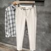 Pantalones cortos ajustados para hombre, estilo coreano, de moda, de pierna recta, holgados e informales, para primavera y otoño.
