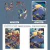 Serie Especial de Pintura al Óleo Escena Callejera Qiyu Escena Miniatura 3D DIY Alivio del Estrés Divertidos Pegatinas para Diarios