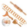 Fábrica atacado ferramentas de massagem de madeira maciça joelho massageador pode passar o meridiano de madeira massageador abdominal