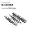 Fábrica de Origen Sh1/4 Destornillador Hexagonal de Doble Cabeza Acero S2 Magnético Fuerte Alta Dureza Punta de Viento Destornillador Grado Industrial