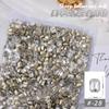 Joyería para Uñas Diamante Transparente Corazón de Melocotón Explosivo Cristal de Cristal Blanco Joyería Manicura Lote Completo Punta de Mariposa Diamante