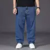 Calça Jeans Plus Size Masculina Outono Plus Size Calça Masculina Plus Size Solta Reta Tub Fat Calças Masculinas Perna Larga
