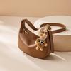 2026 Nuevo Estilo Piel de Vaca Gama Alta Estilo Maillard Bolso de Hombro de Moda para Mujer Primavera/Verano Más Vendido Cuero Genuino Bolso Cruzado Tipo Dumpling