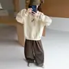 Sudadera para niña atuendo de otoño 2026 nuevo elegante con capucha para niños primavera y otoño manga larga conjunto de dos piezas para niñas mayores