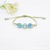 Nuevo pulsera de cuentas de vidrio con encaje de flor real, pulsera de gema del tiempo con flor seca estrellada, regalo para pareja, estudiante, mujer
