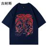 Camiseta americana de manga corta LAZADA, marca de tendencia de verano, lavado de nicho, estampado antiguo, para parejas, venta al por mayor en eBay