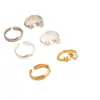 Anillo Estilo Xiaohongshu para Mujer con Incrustaciones de Diamante, Fresco y Dulce, Delicado y Versátil, Anillo Abierto Ajustable