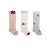 Paquete de Tres Pares al por Mayor de Calcetines para Bebé de Primavera y Otoño, Calcetines de Bebé con Dibujos Animados y Aberturas Sueltas que No Aprietan las Piernas, Calcetines Largos de Algodón para Niños