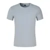 Camiseta de algodón de seda helada de peso pesado, hecha a medida para hombre, top casual holgado de estilo nuevo, moderno y fresco para el verano, en stock para venta al por mayor