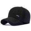 Gorro de Invierno Cálido con Forro de Felpa para Hombre, para Papá, Abuelo, Protección para los Oídos de Personas Mayores, Gorra de Béisbol para Adultos Mayores