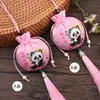 Bolsita Estilo Chino con Patrón de Panda Colgante de Borla, Bolsa de Fragancia Estilo Antiguo, Adorno Colgante para Coche, Al por Mayor en Stock