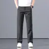 2026 Nuevos Pantalones Casuales de Algodón Puro con Felpa para Hombre Pantalones de Otoño e Invierno Pierna Recta Suelta Pantalones Largos Pantalones de Hombre de Negocios para Papá