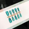 10 piezas de uñas prefabricadas se dividen en yardas de productos semiacabados de rubor ojo de gato manual piezas de uñas desmontables para usar en DIY al por mayor