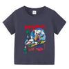 Camiseta de Algodón al por Mayor para Niños con Dibujos Animados Verano Manga Corta Top Guapo para Niños Verano Manga Media Ropa para Bebés y Niños