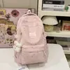 Mochila Personalizada Estilo Girly para Niñas, Mochila de Dibujos Animados de Niña con Estrellitas, Set de Dos Piezas de Gran Capacidad para Estudiante