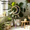 Elegante atrapasueños con árbol de la vida de piedra natural cruda, adorno colgante, campanilla de viento colorida para pared, superventas transfronterizo