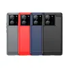 Funda para Teléfono Móvil Adecuada para Xiaomi 13t Pro Xiaomi 13t Pro Fibra de Carbono Cepillada Anticaída Silicona Funda Protectora para Teléfono Móvil