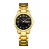 Reloj de Pulsera para Hombre y Mujer Totalmente Automático No Mecánico Resistente al Agua Correa de Acero Calendario Dual Electrónico de Cuarzo Reloj de Moda Venta al por Mayor Comercio Exterior