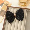 Pingente de pérola, acessórios de laço, tecido de strass estilo francês, produtos semiacabados DIY feitos à mão, componentes para roupas, bolsas e acessórios