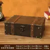 Caja de Almacenamiento de Madera Retro con Cerradura Caja de Contraseña Caja para Cartas Tarjetas Tesoros Caja Pequeña de Madera Almacenamiento Caja de Madera Caja de Sellado
