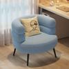Cadeira Sofá Preguiçoso de Pele de Cordeiro Sala de Estar Quarto Closet Cadeira Única de Lazer para Maquiagem Cadeira de Penteadeira Simples e Fofa