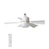 Lámpara Ventilador de Techo Inteligente para el Hogar Transfronteriza, Lámpara Ventilador de Restaurante, Lámpara Ventilador para Habitación Infantil, Lámpara Ventilador de Dormitorio Simple y Moderna