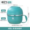 Tazón de fideos instantáneos de acero inoxidable 304 para oficina, estudiantes, dormitorio, taza de fideos instantáneos, tazón de fideos instantáneos, cantimplora, lonchera grande con tapa