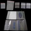 PE transparente Ziplock Bag grande, médio e pequeno tamanho engrossado selado saco plástico vestuário saco de embalagem saco zipper impressão fixa