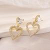 Pendientes Aogu de lujo de alta gama, ligeros y de gran venta transfronteriza, con un diseño sencillo y combinable, chapados en cobre y oro de 18 quilates, para mujer.