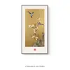 Nueva Pintura Decorativa Estilo Chino para Vestíbulo Pasillo Vertical Moderna Simple Colgante para Pasillo Mural de Pared con Control de Luz y Sonido