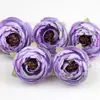 Exquisitas Cabezas de Flores de Camelia de Seda Artificial, Brotes de Camelia de Alta Gama Estilo Europeo, Materiales para Ramo de Flores para Pasador de Pelo DIY Hecho a Mano