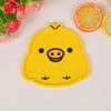 Set Creativo de Dibujos Animados Animales Lindos Tazón Aislado Tapete Individual para Taza Posavasos de Té Pvc Caucho Suave Posavasos Creativo