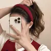 Diadema Ankela Red Velvet para Mujer, Estilo Otoño e Invierno, Diadema de Alta Gama con Diseño de Corona Alta, Tacto Lujoso, Accesorio para el Cabello de Año Nuevo al por Mayor