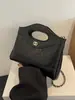 Bolso de Cadena Acolchado Estilo Chanel de Cuero Genuino para Mujer, Bolso de Mano Exquisito de Moda y Súper Popular de Este Año, Bolso Cruzado Mini para Mujer