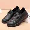 Zapatos de Mujer de Otoño, Zapatos Planos para Mediana Edad y Mayores, Zapatos de Tela con Suela Plana Transpirables, Zapatos Impermeables para Madres, Suelas Suaves Antideslizantes, Zapatos Cómodos para Personas Mayores
