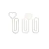 Clips para Papel Lindos Transfronterizos Estudiante Notas de Libro Portatarjetas de Archivo Clips de Papel Creativos DIY Clips de Papel Acrílicos