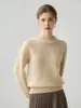 Nuevo Suéter de Cachemir Casual Simple Estilo Otoño/Invierno 2026 para Mujer, Jersey de Cuello Redondo, Color Sólido, Holgado, Versátil, Suéter de Punto