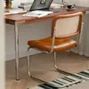 Mesa y Sillas de Comedor de Segunda Mano de Moda, Silla de Ratán Estilo Madera Natural con Respaldo, Silla de Comedor Retro Francesa para el Hogar, Silla de Ratán de Ocio para Balcón