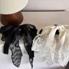 Presilha de Cabelo com Laço de Renda Estilo Francês Presilha de Disco para Meio Rabo Cabelo Traseiro Acessórios de Cabelo Ponda Clip Elegante
