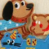 Parche Original Dibujo Animado Perro Salchicha Gato Autoadhesivo Bordado por Computadora Decoración de Caja DIY Manualidades Manualidades Pegatina de Tela