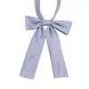 Corbata Gris con Diseño Floral para Niños y Niñas, Niños, Estudiantes de Primaria y Secundaria, Pajarita Azul Oscuro de Color Sólido, Cinta, Accesorios para Uniforme Escolar JK